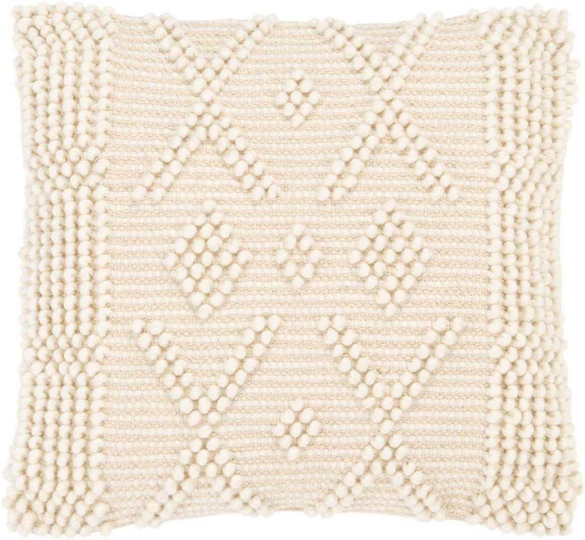 Safavieh Baird Embroidered Wool Blend Reversible Throw Pillow