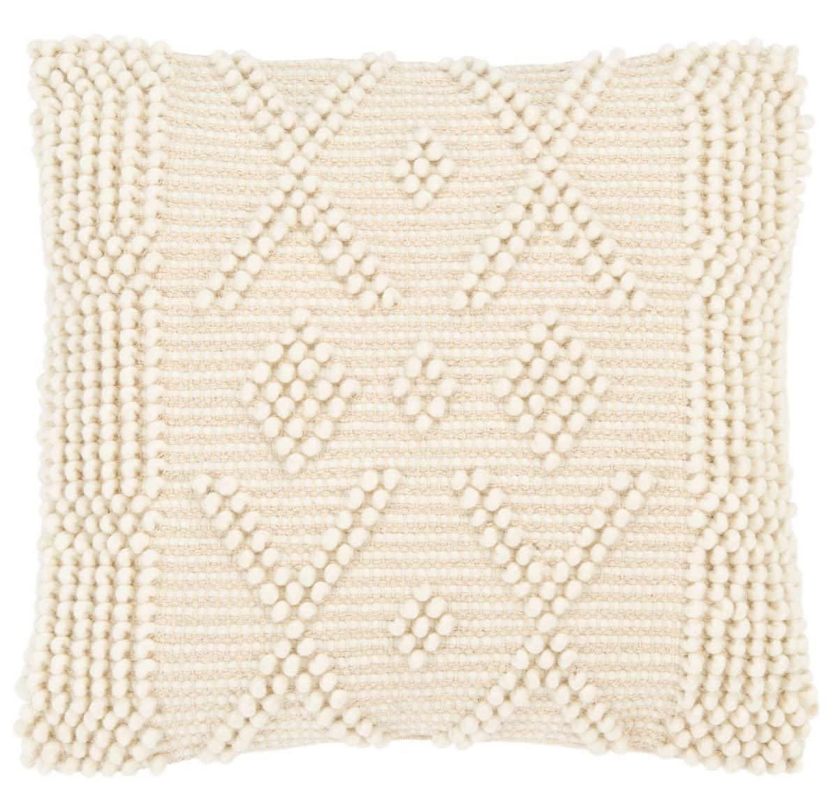 Safavieh Baird Embroidered Wool Blend Reversible Throw Pillow