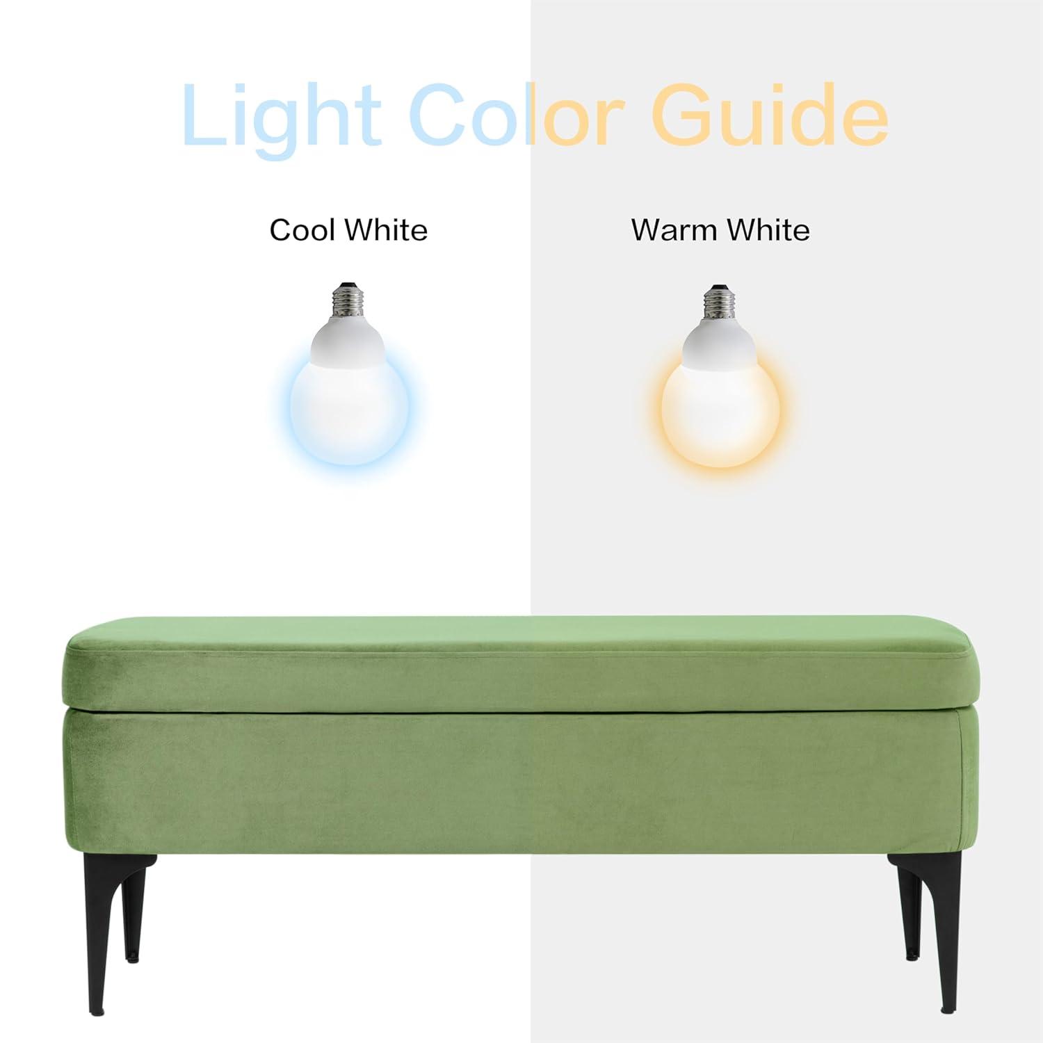 Large Modern Storage Bench Green Velvet - HomePop