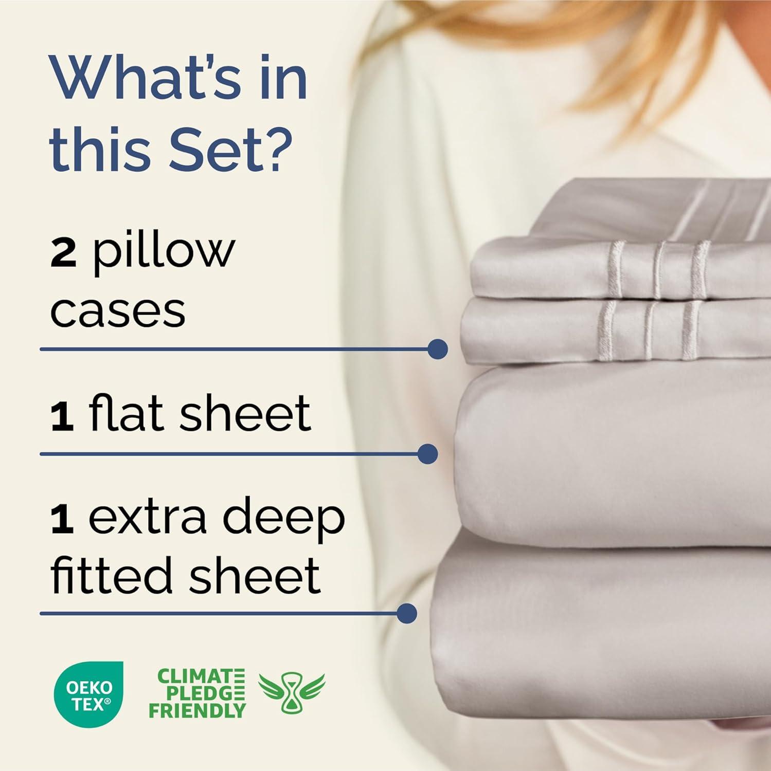 4 Piece Extra Deep Pocket Microfiber Sheet Set - CGK Linens