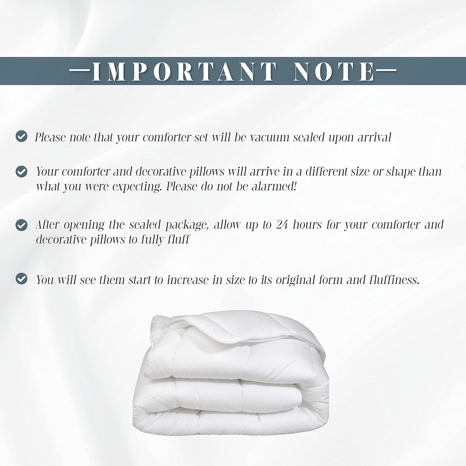 Elegant Comfort 12-Piece Bed-in-a-Bag, Cirena Microsuede Comforter Collection with 6-Piece Sheet Set, Smart Pockets and Decorative Pillows, All Season Bedding, 12PC Cirena, King, Purple