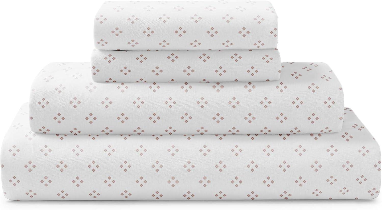 Brielle Home 100% Cotton Knit Jersey Sheets Collection