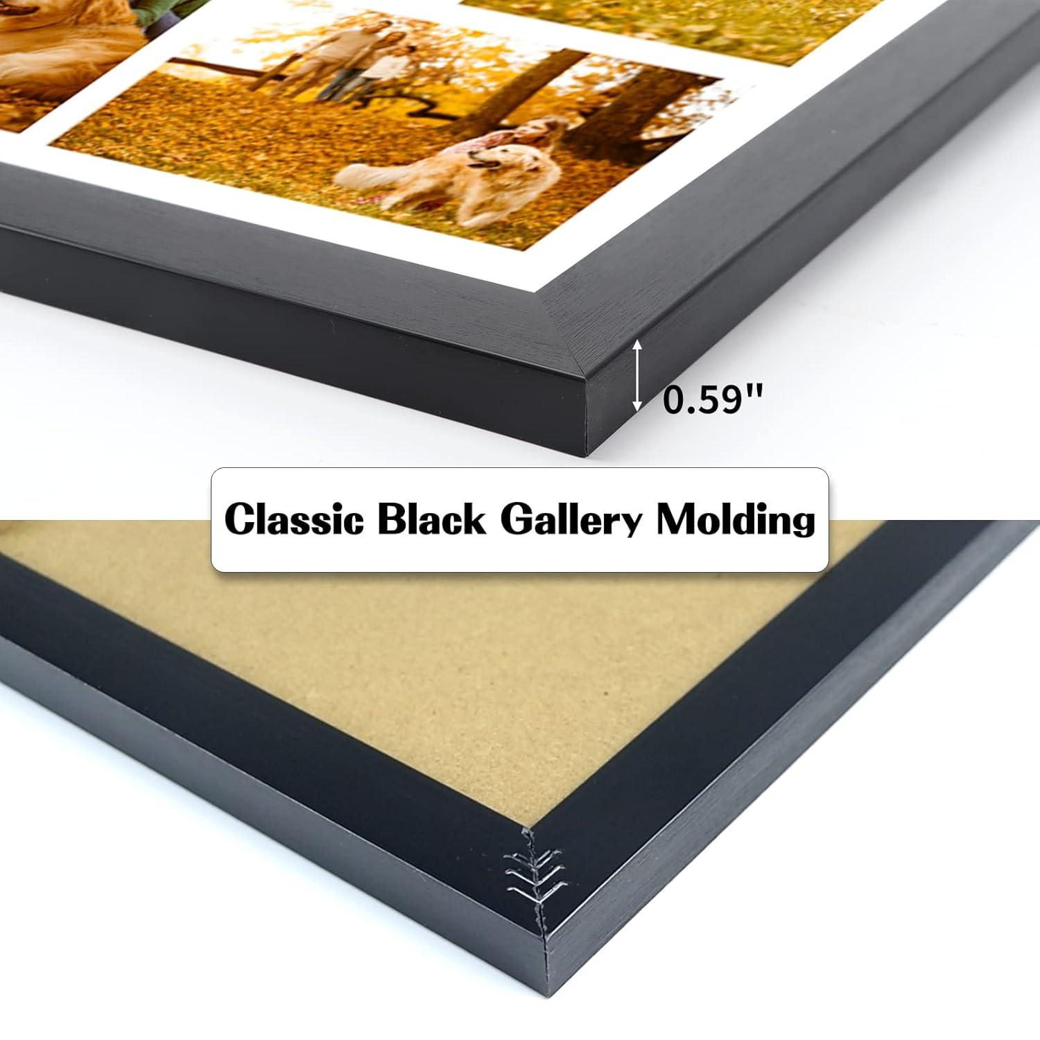 Hokku Designs 2 Pack Picture Frames Collage With 9 Openings, Display Eight 4 X 6 Pictures And One 8X10 Photos For Wall Mounting | Wayfair