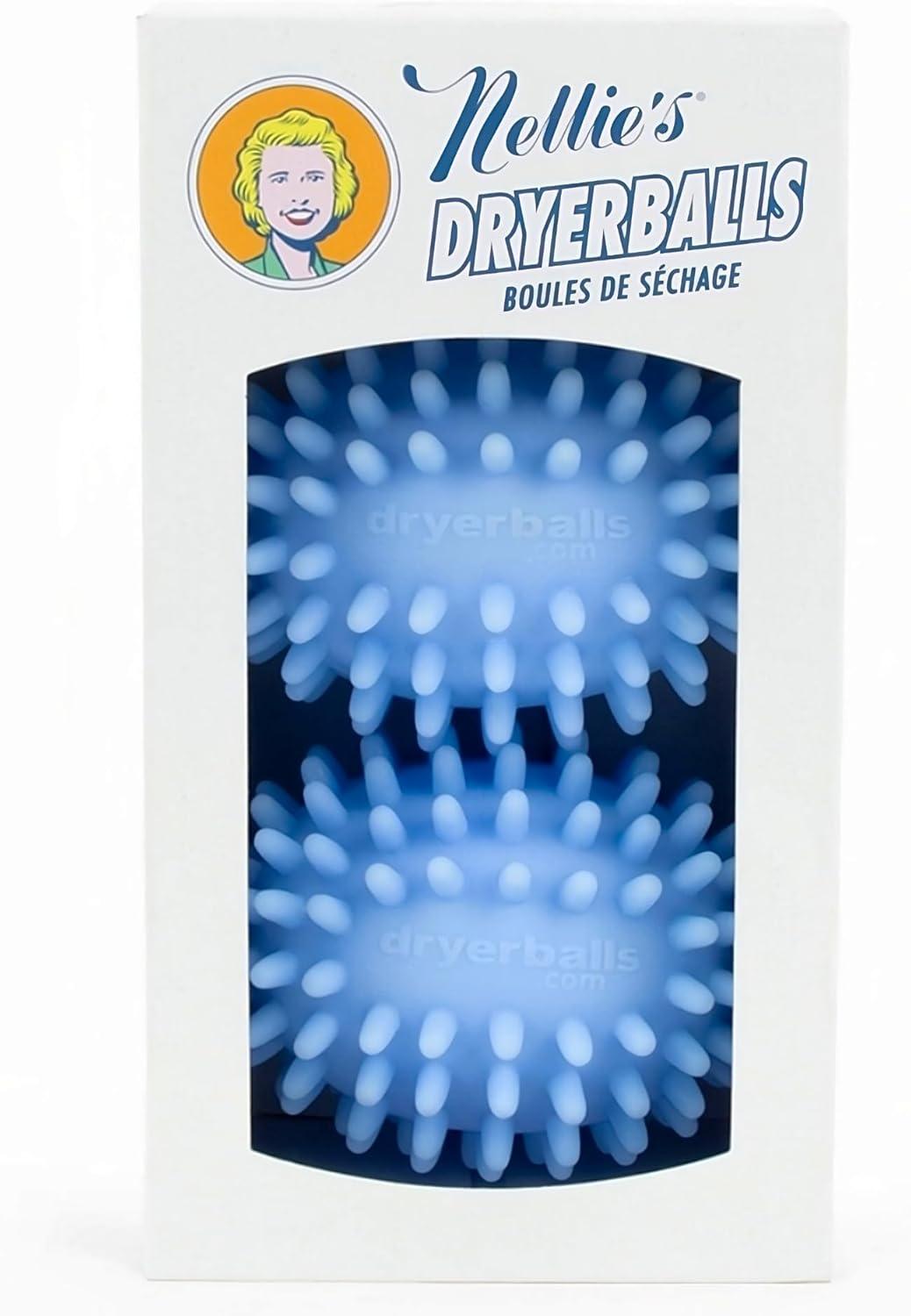 Nellie's Blue Sustainable Laundry Dryer Balls 2 Pack