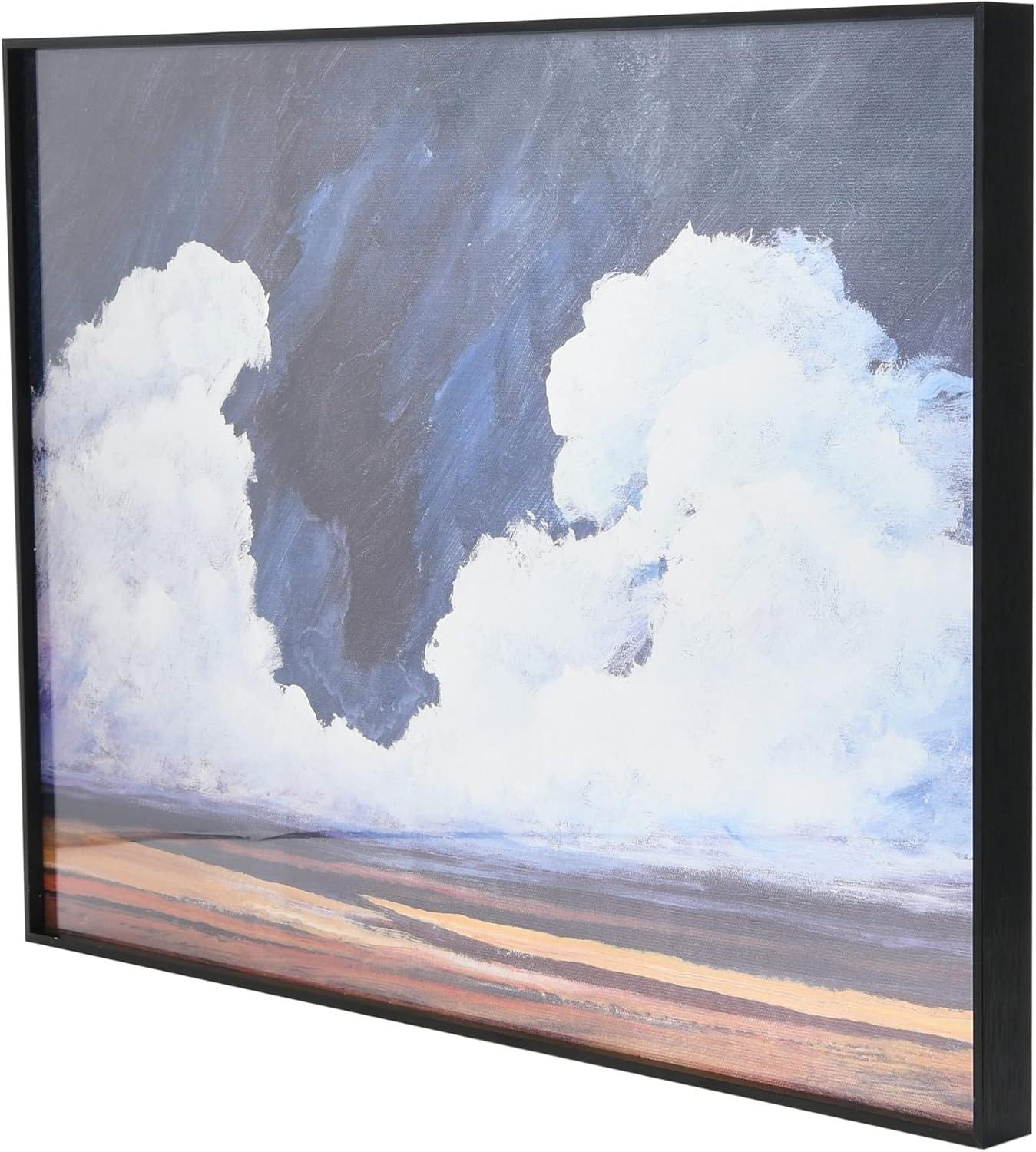 Storied Home Shoreline Landscape in Metal Frame