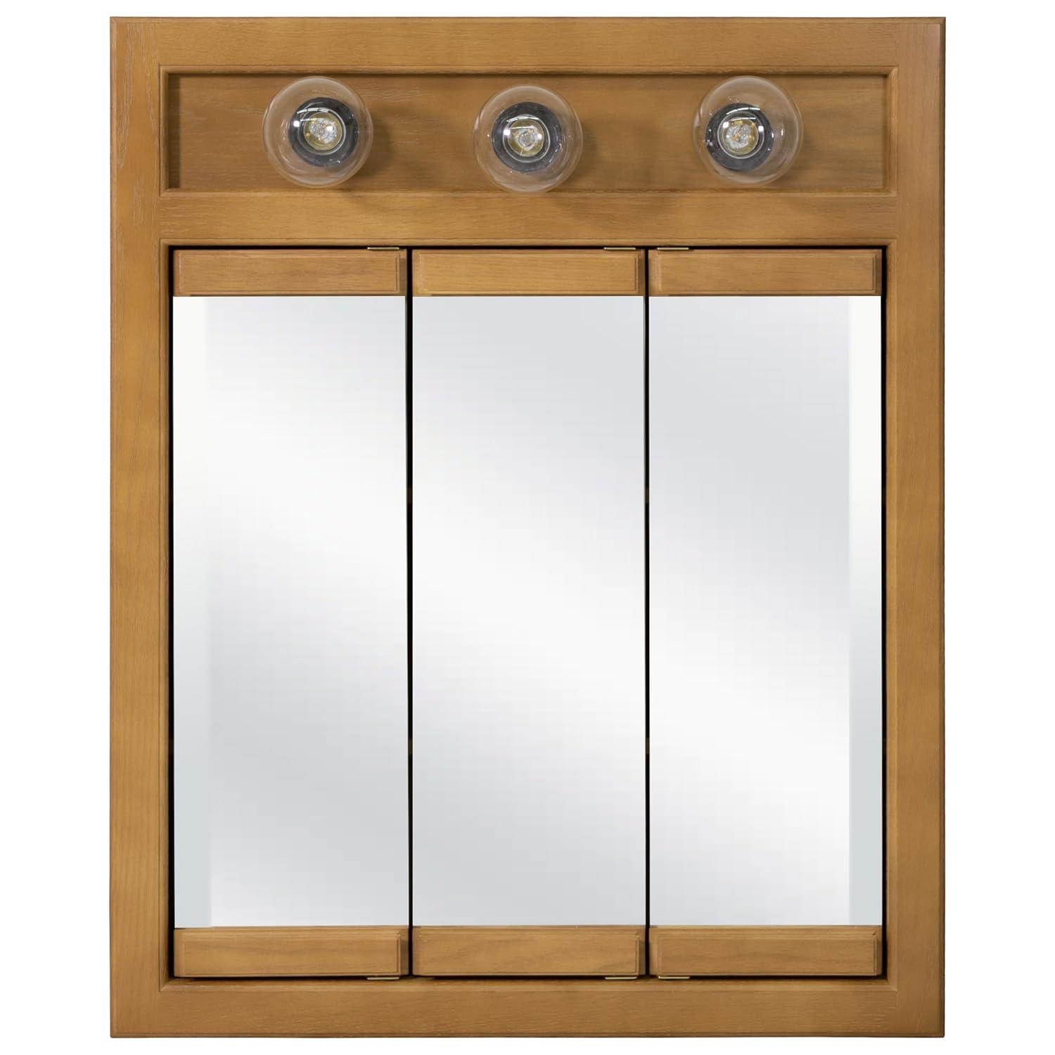 Richland 24-Inch Wood Medicine Cabinet in Nutmeg Oak