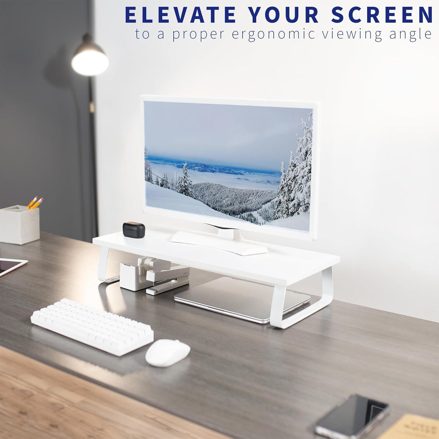 Vivo White Monitor Riser