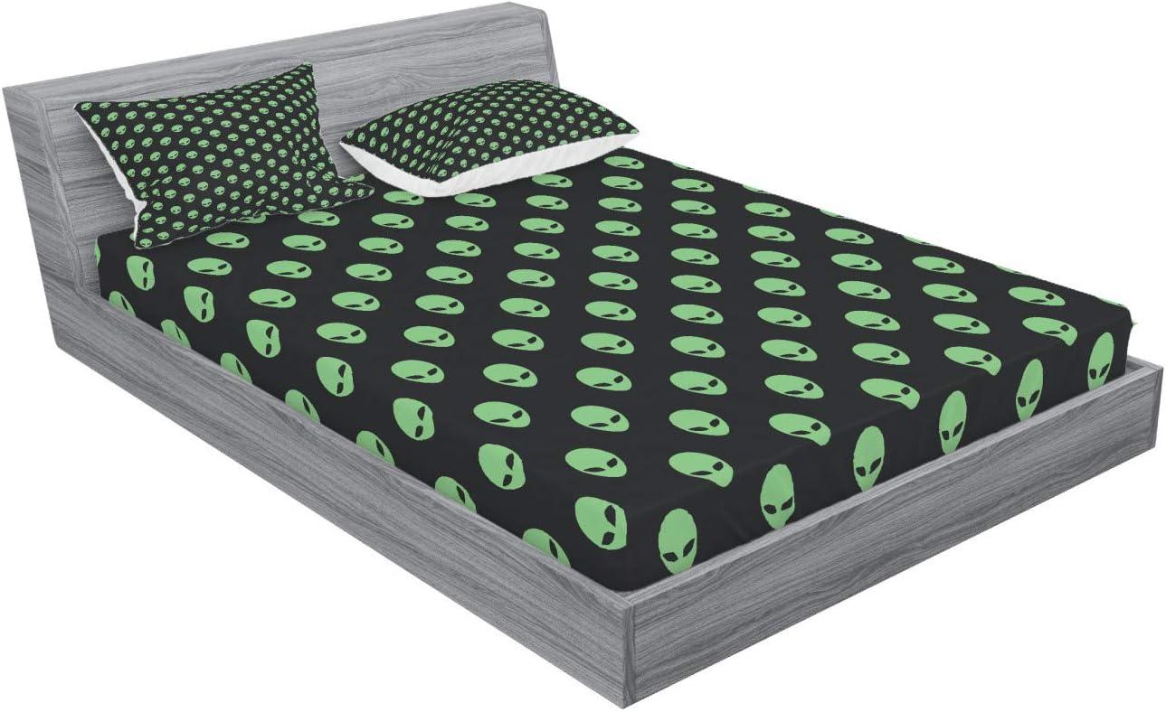Ambesonne Alien Microfiber Sheet Set