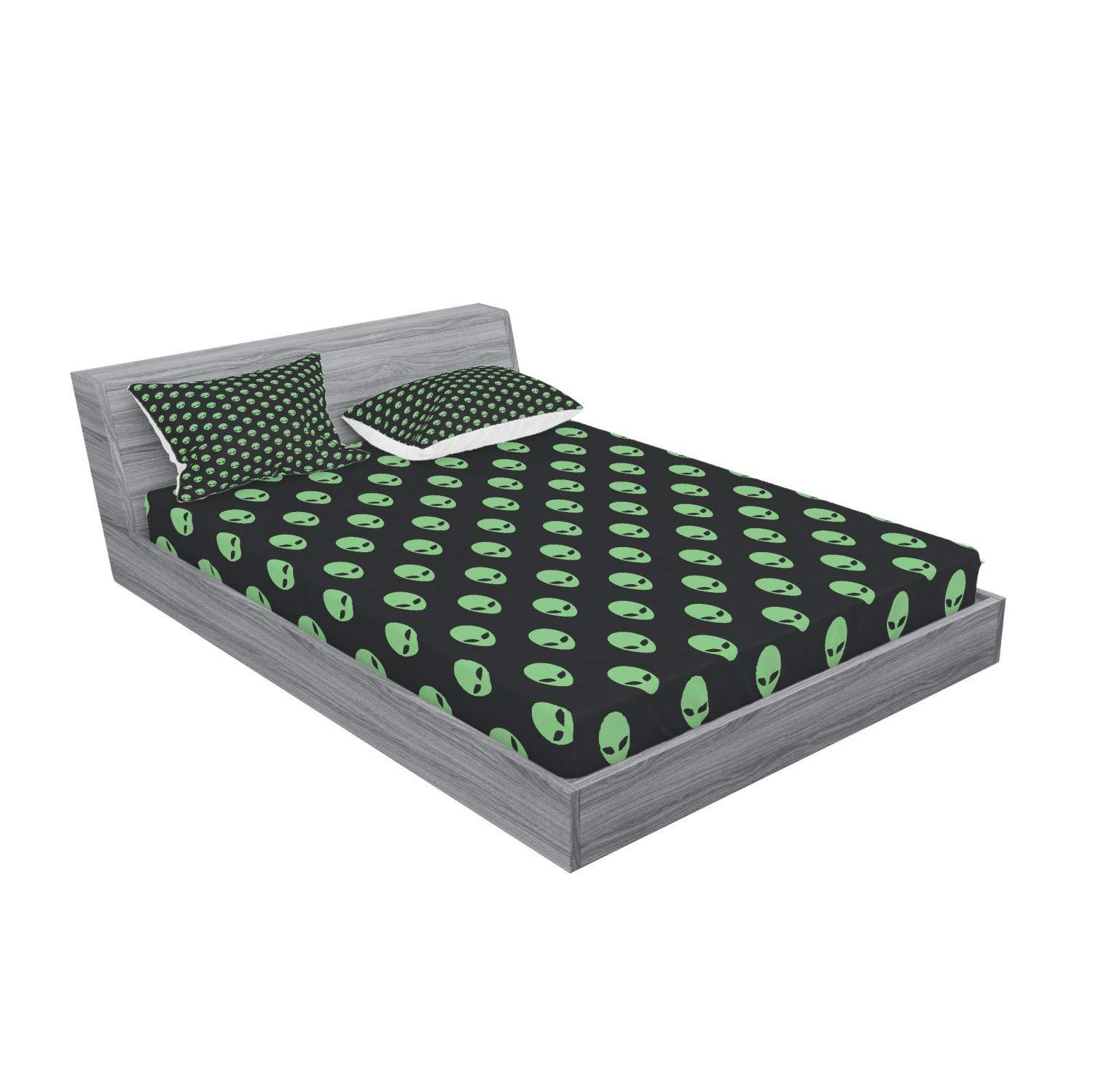 Ambesonne Alien Microfiber Sheet Set