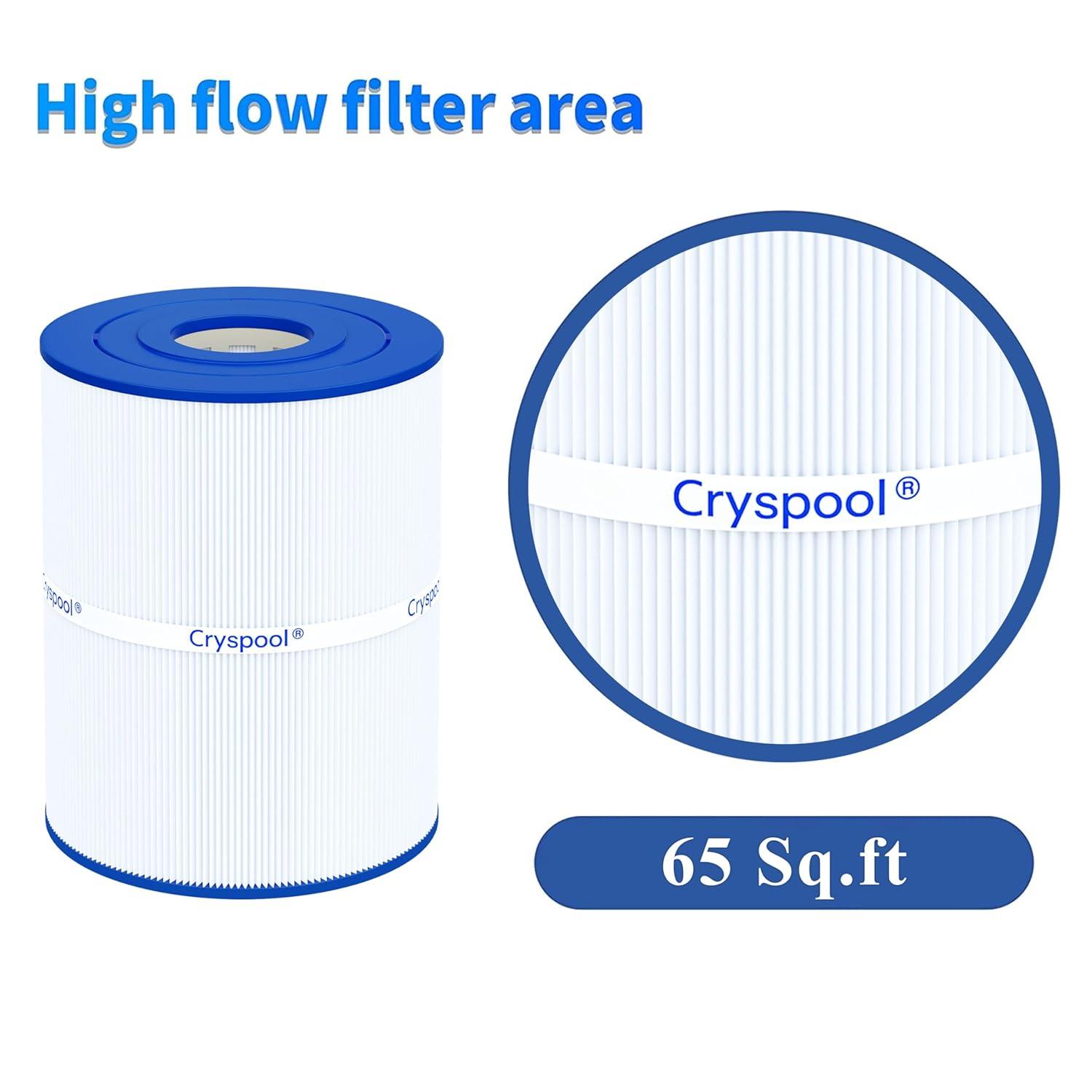 Cryspool pwk65 Compatible with Watkins 31114, Hot Spot spa Filter,Unicel C-8465, Filbur FC-3960, 71827, 71828, Watkins 65 sq.ft hot tub Filter, 1 Pack