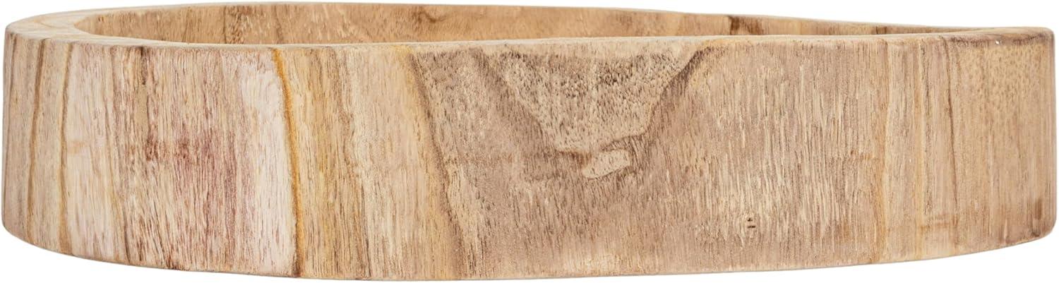 Storied Home Paulownia Wood Hand-Carved Tray - Unique Centerpiece, Coffee Table Accessory