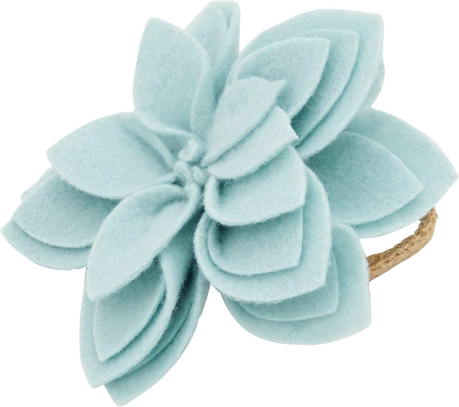 Flower: 100% Felt - Ring: 100% Jute Napkin Ring