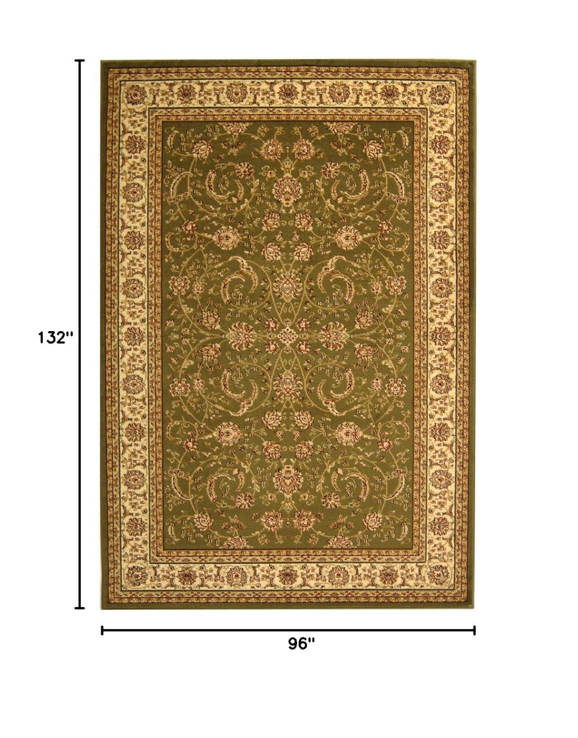 Lyndhurst LNH219 Power Loomed Area Rug - Sage/Ivory - 8'x11' - Safavieh
