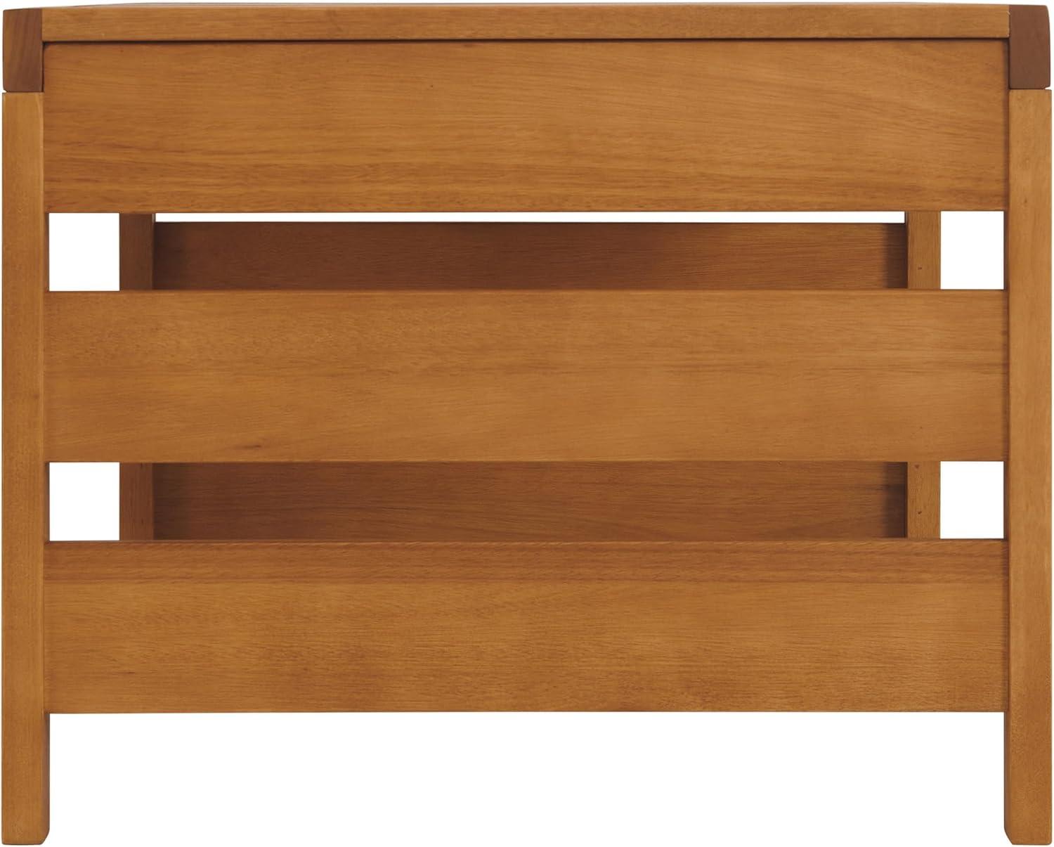 Alaterre Furniture Barton Eucalyptus Wood Outdoor Slotted Coffee Table Brown