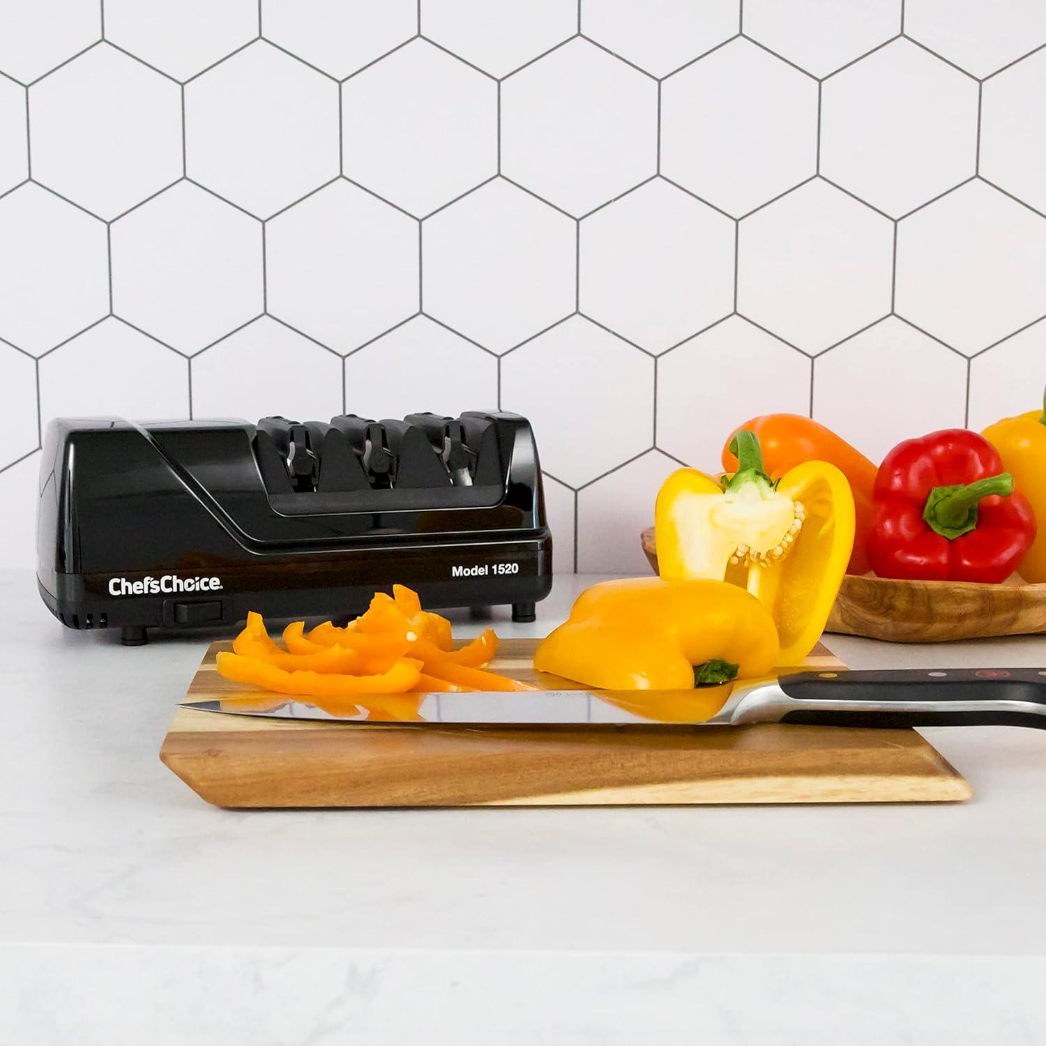 Chef'sChoice Model 1520 Electric Sharpener - 2-Stage 15°/20° Dizor