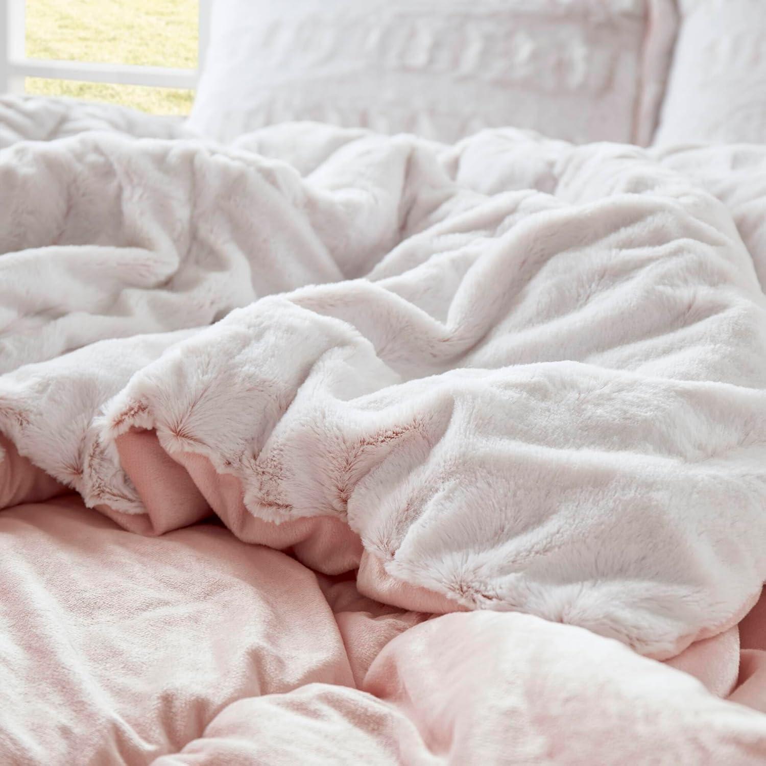 Madison Park Gia Back Print Long Fur Comforter Mini Set