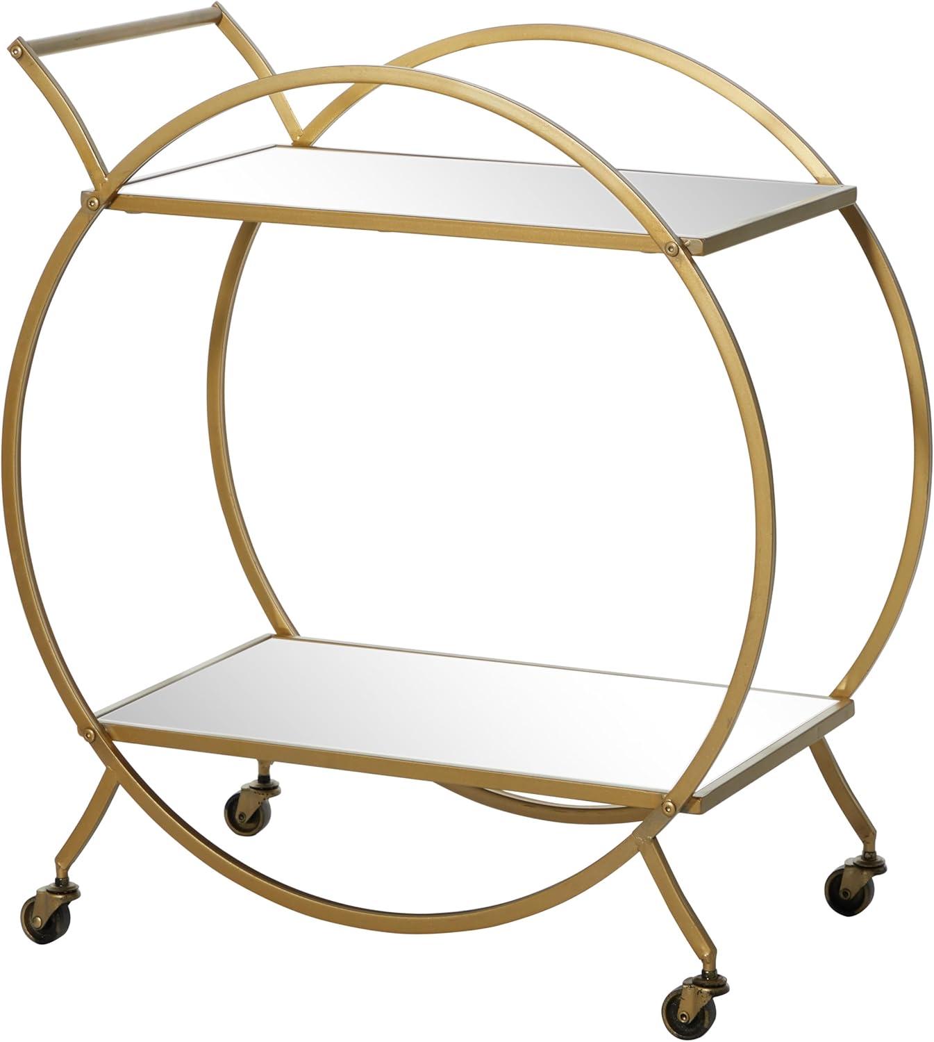 Contemporary Glam Metal Bar Cart - Olivia & May