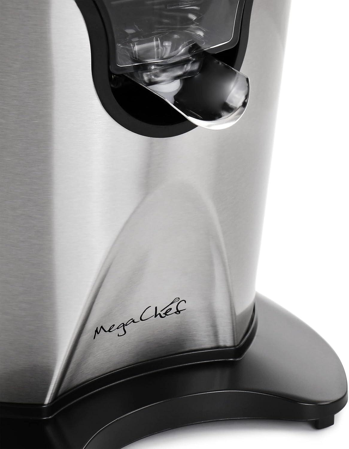 MegaChef Stainless Steel Electric Citrus Juicer with Handle