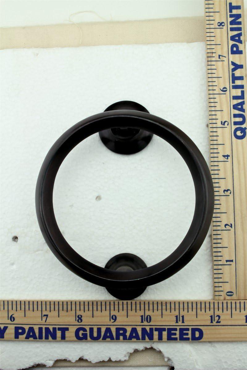 Oil Rubbed Bronze Round Beveled Brass Door Knocker