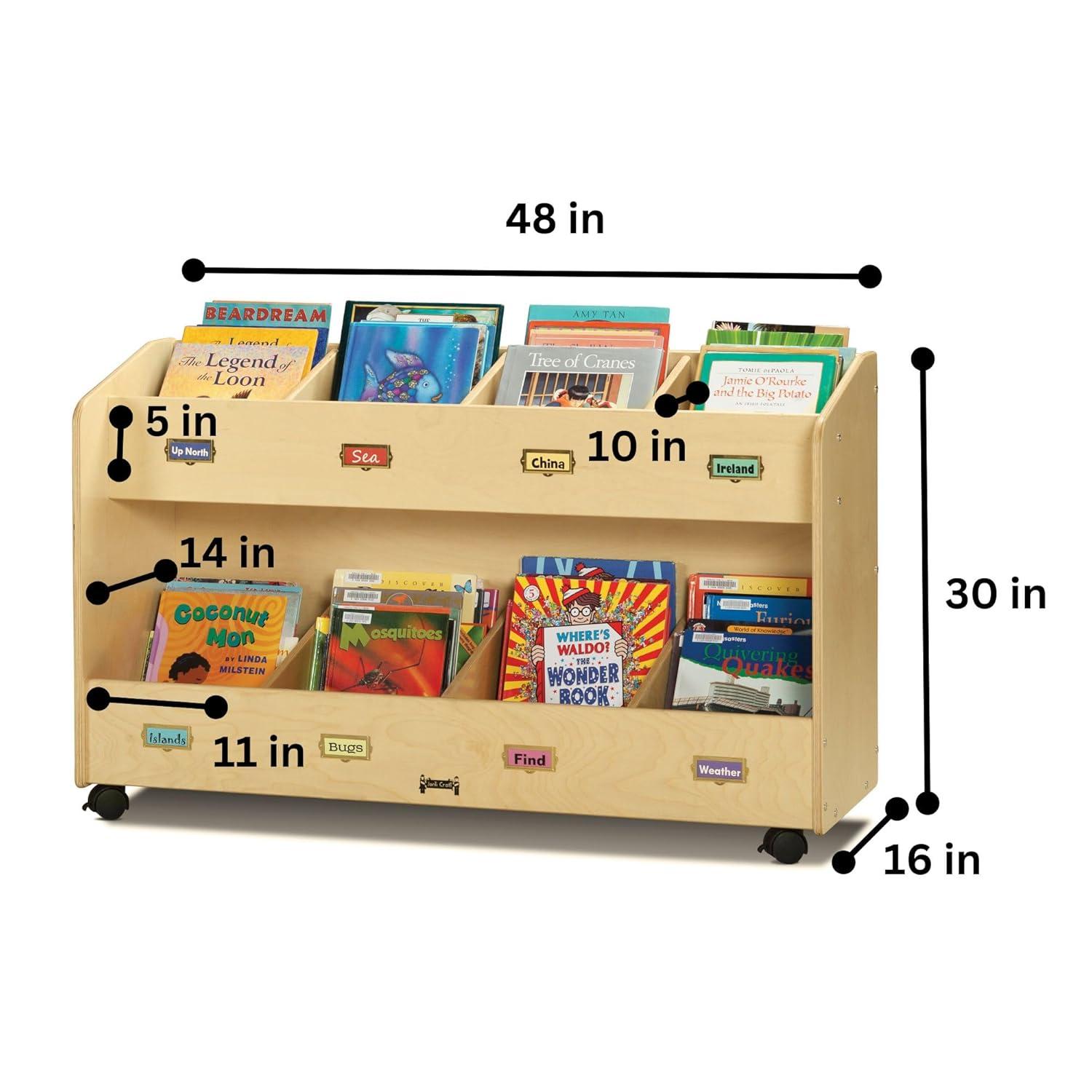 Jonti-Craft Jonti-Craft® Mobile 8-Section Book Organizer