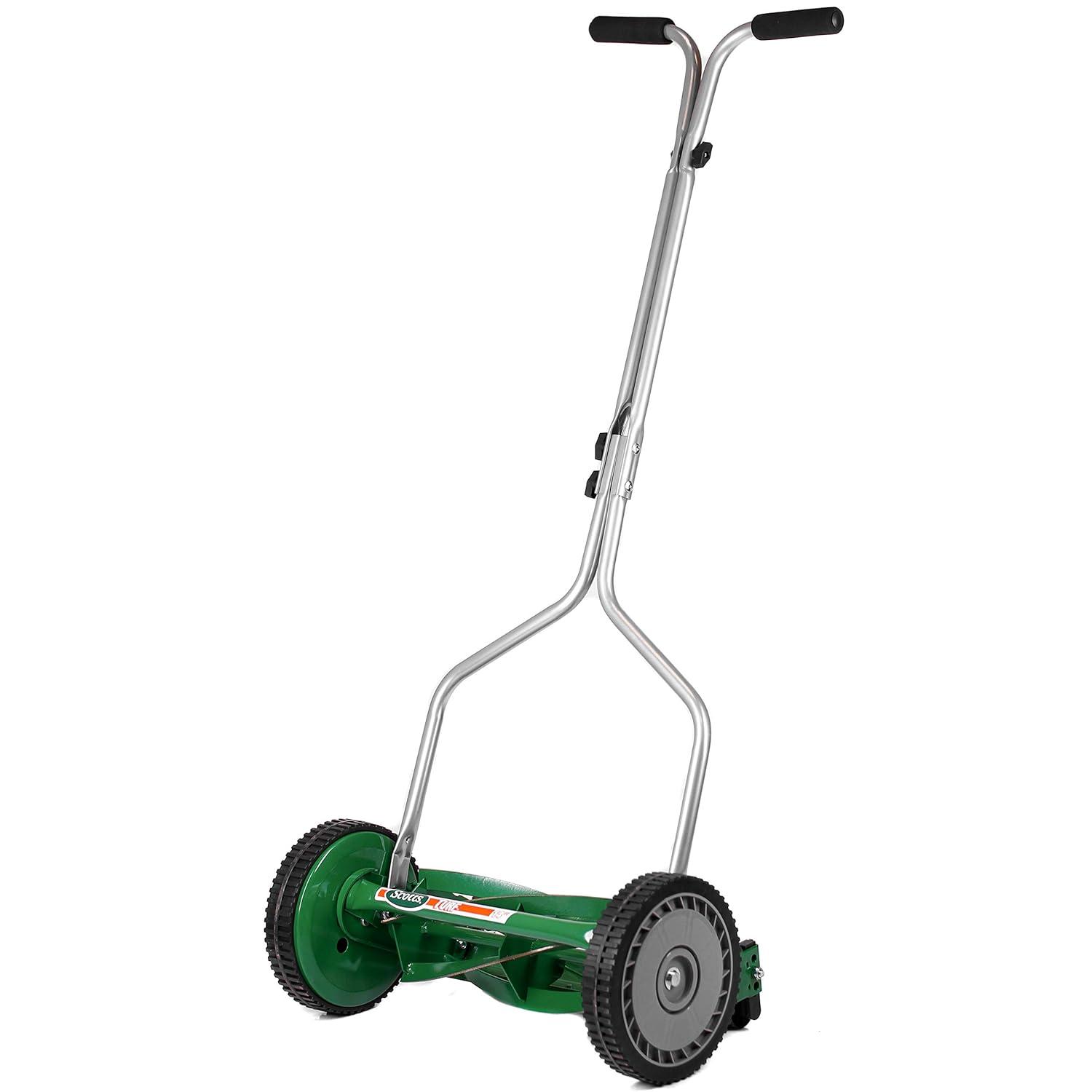 Scotts Green 14-Inch 5-Blade Manual Push Reel Lawn Mower