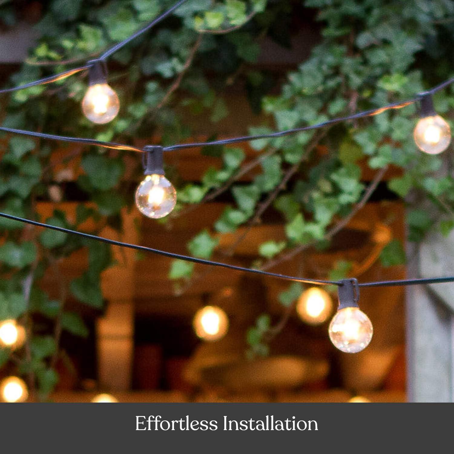 Brightech Ambience Pro 15pk 1-Watt 2700K G40 Dimmable E17 LED Vintage Edison LED Light Bulbs