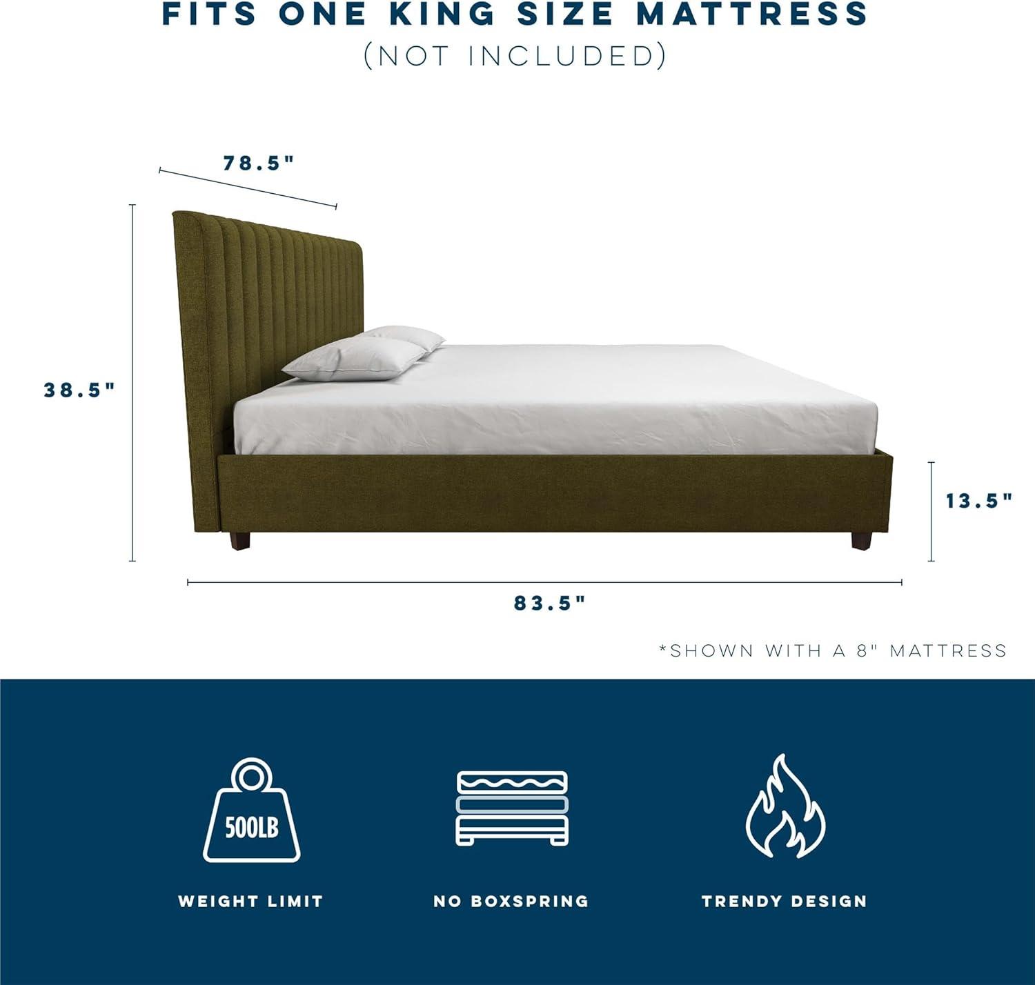 Brittany Tufted Upholstered Platform Bed