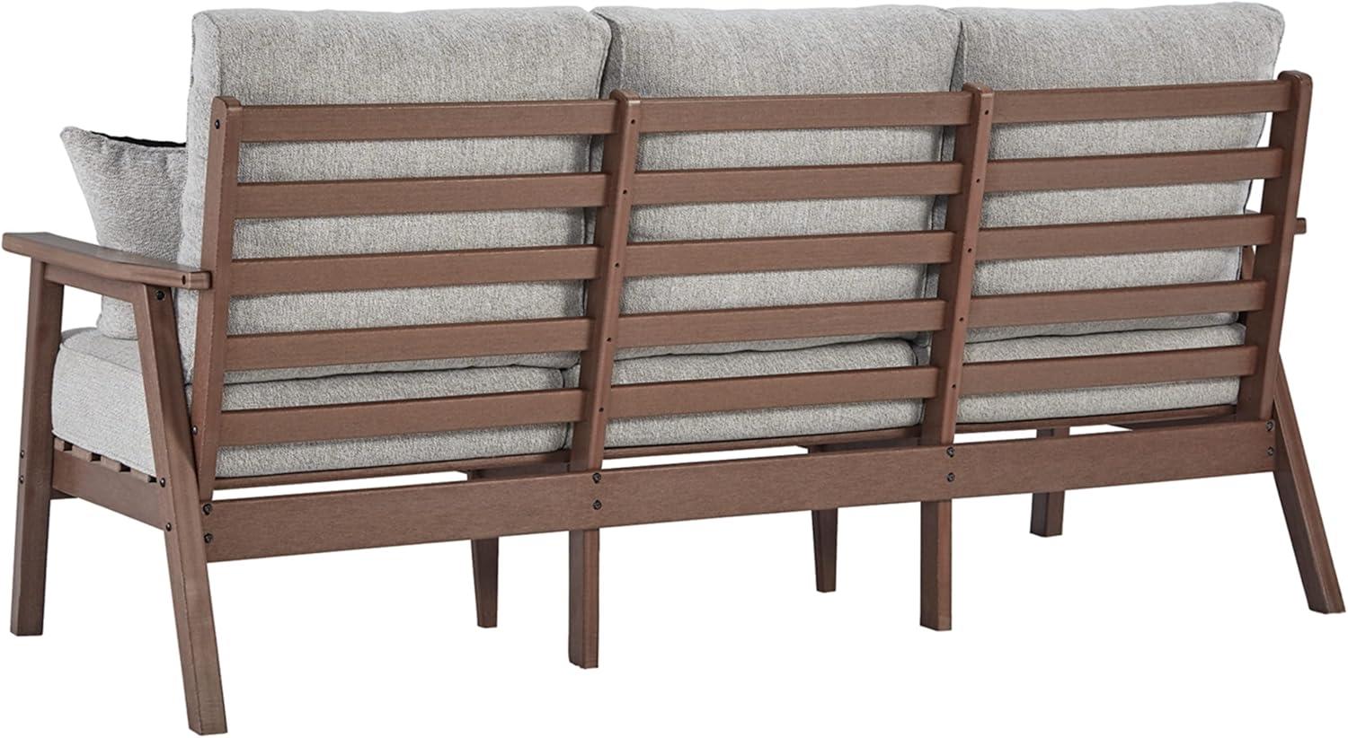 79.5" Wide Outdoor Patio Sofa with Cushions