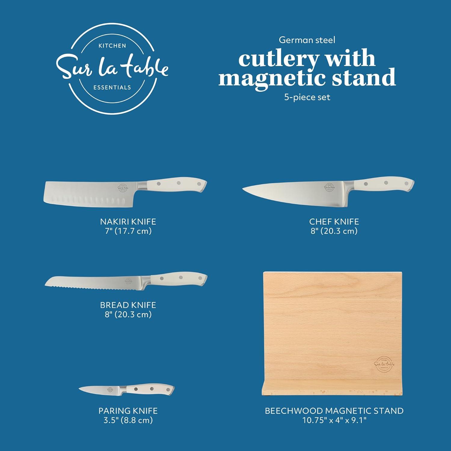 Sur La Table Kitchen Essentials Sur La Table Kitchen Essentials Tasting Kitchen 5 Piece Stainless Steel Knife Block Set