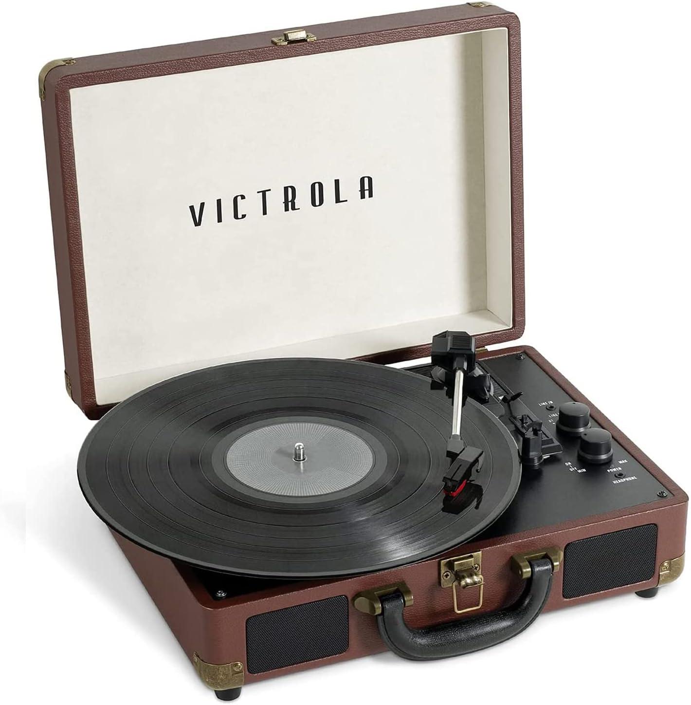 Victrola 3 - Speed Turntable Decorative Record Player with Bluetooth