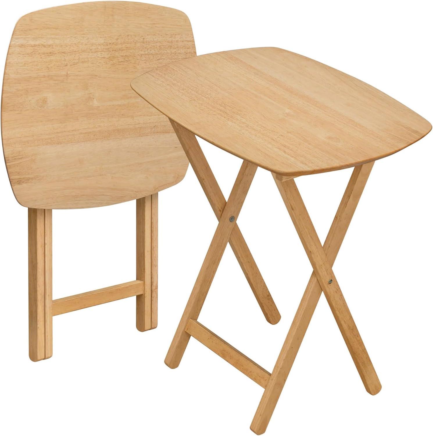 eHemco Wood Oversized Foldable TV Tray Table for Eating/2