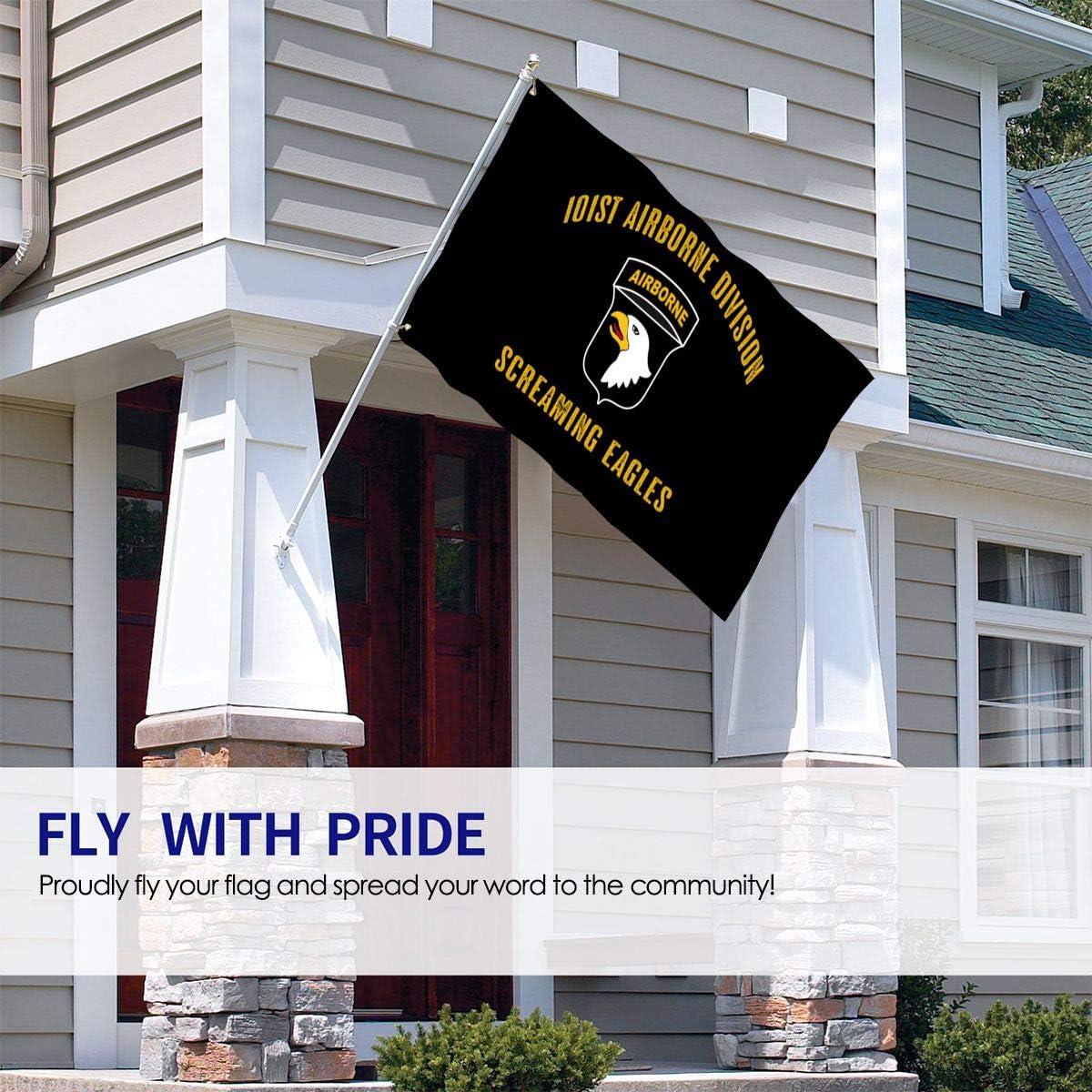 Black Polyester 3x5 Ft 101st Airborne Division Flag