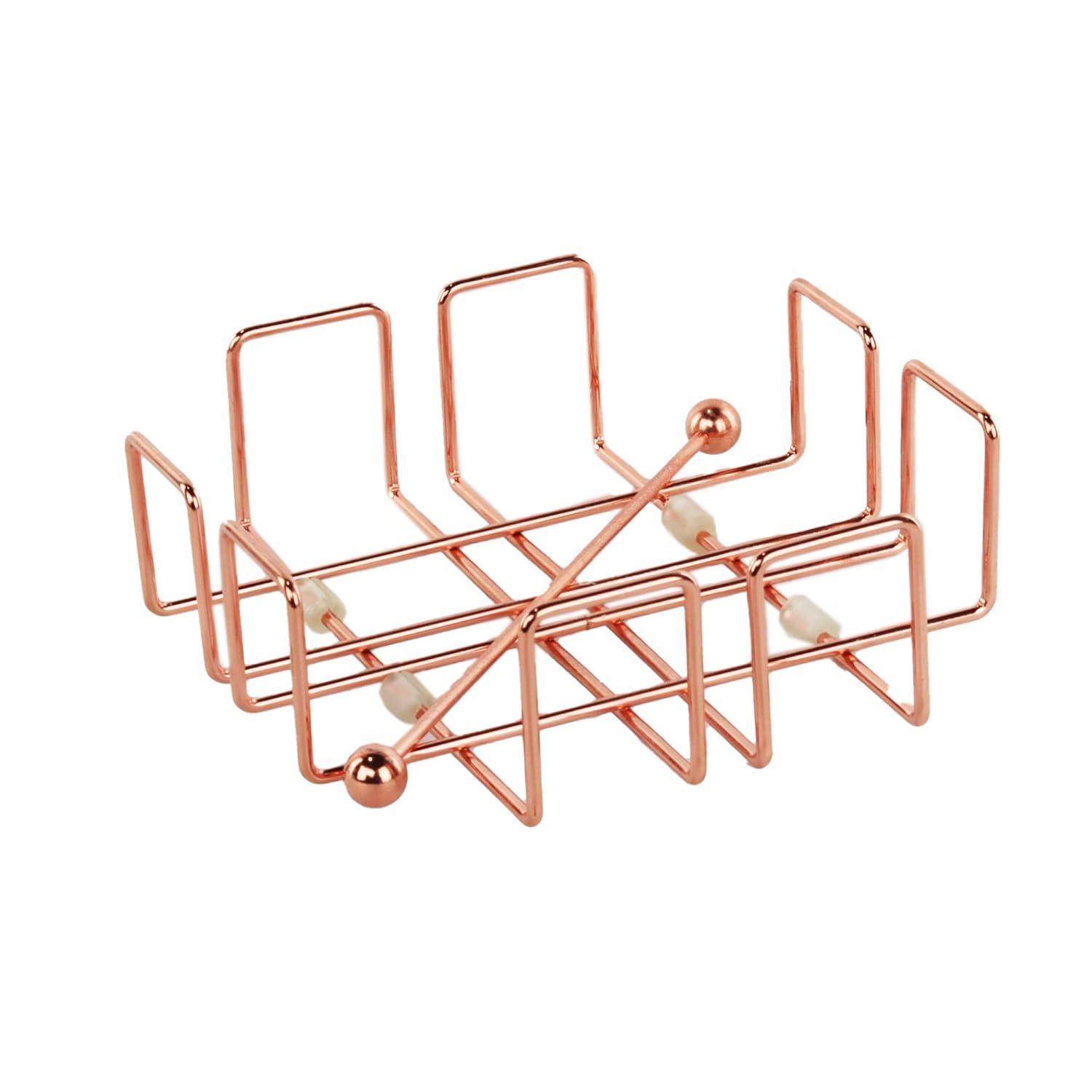 Servette Home Copper Napkin Holders for Tables