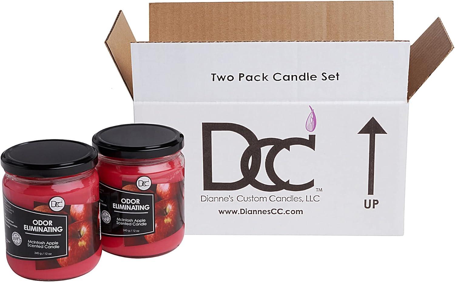 Fresh Linen Odor Eliminating Highly Fragranced Candle - Eliminates 95% of Pet, Smoke, Food, and Other Smells Quickly - Up to 80 Hour Burn time - 12 Ounce Premium Soy Blend