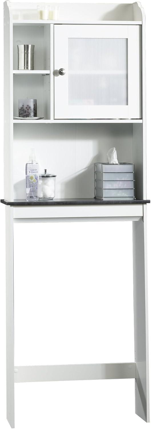 Soft White Over-the-Toilet Etagere with Adjustable Shelves