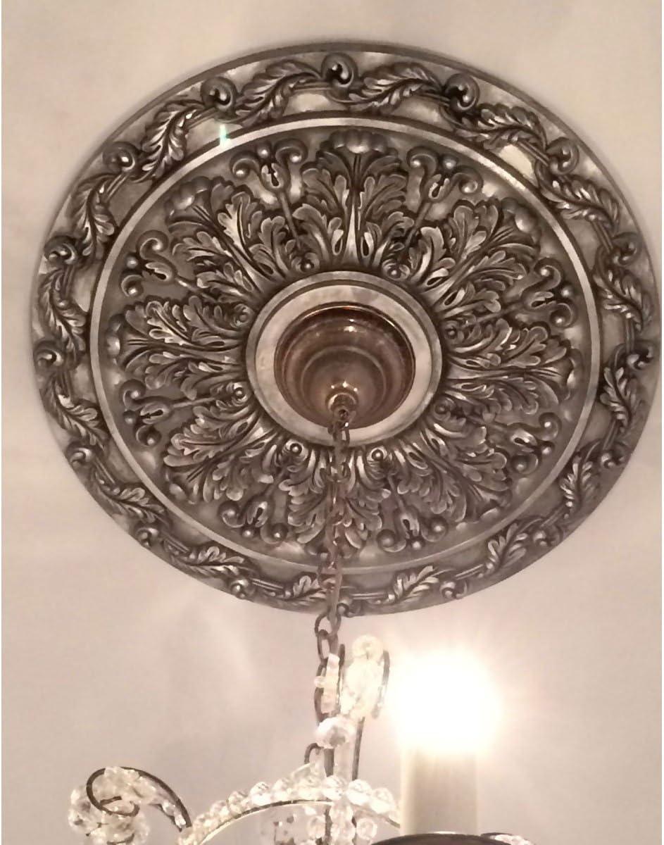 Ekena Millwork CM19SP2 Spring Leaf 19.88" H x 19.88"W x 1.25"D Ceiling Medallion