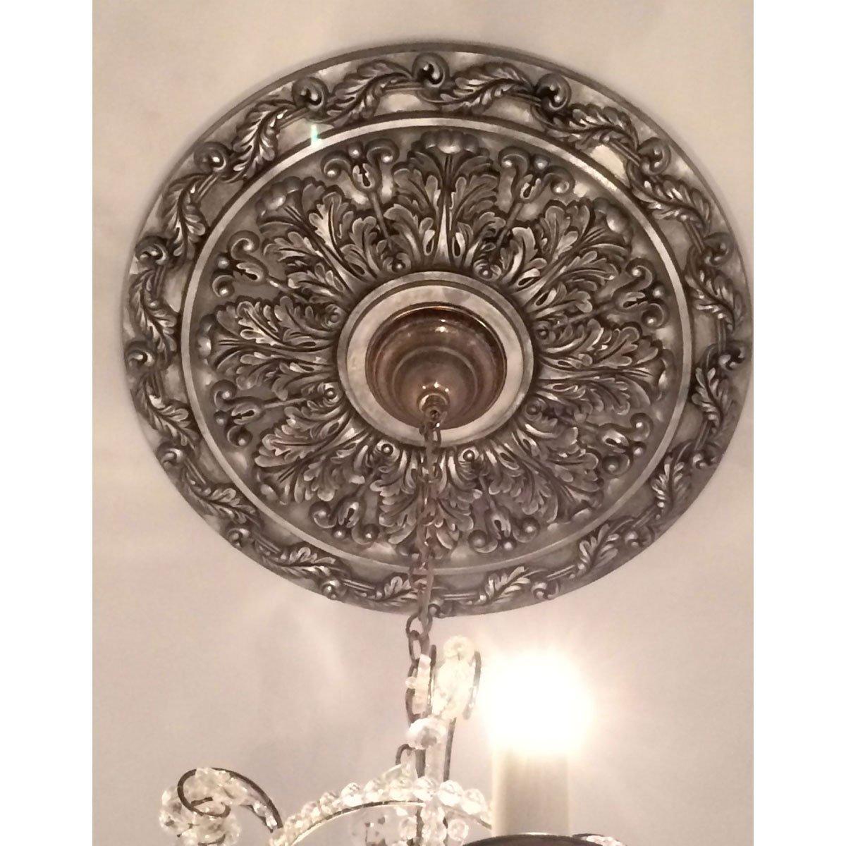 Spring Leaf 19.88" H x 19.88"W x 1.25"D Ceiling Medallion