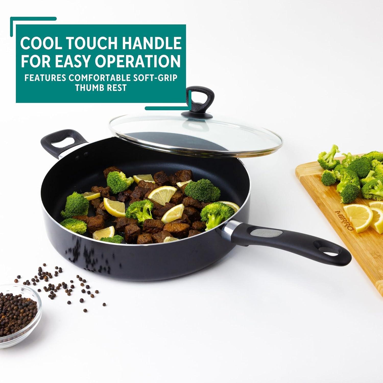 Mirro Get-A-Grip 12'' Saute Pan with Lid