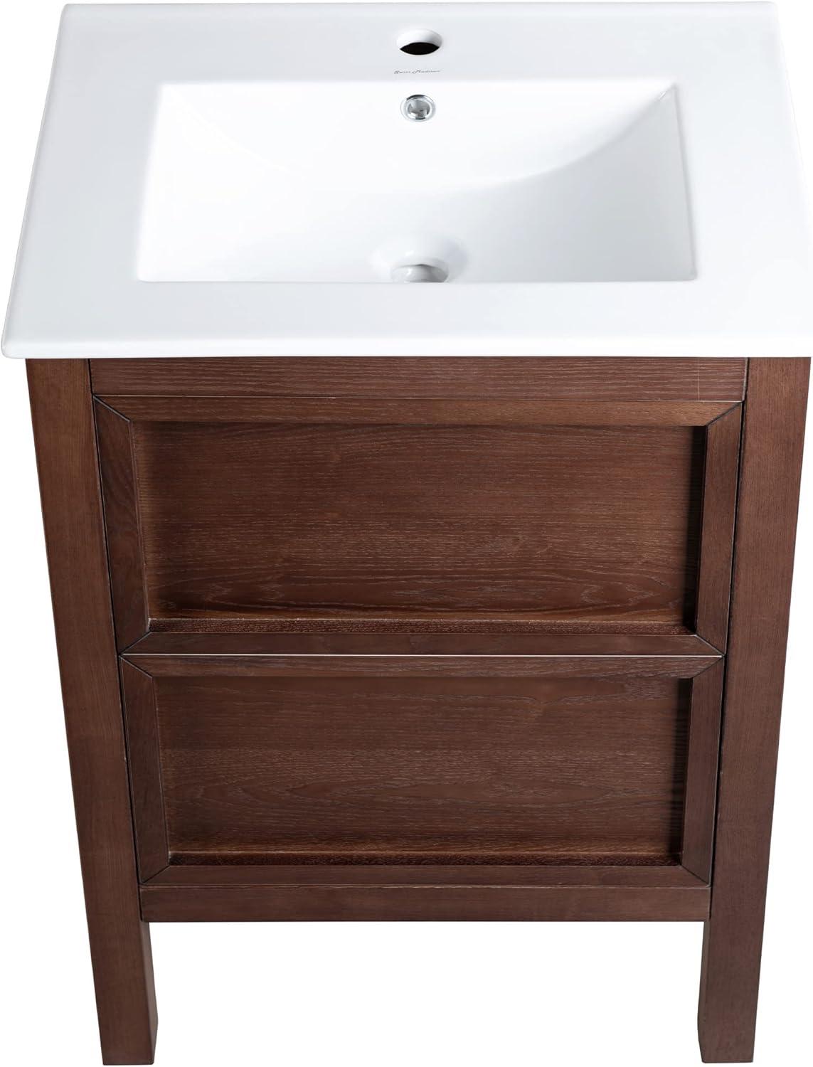 Nadar 24" Bathroom Vanity in Walnut