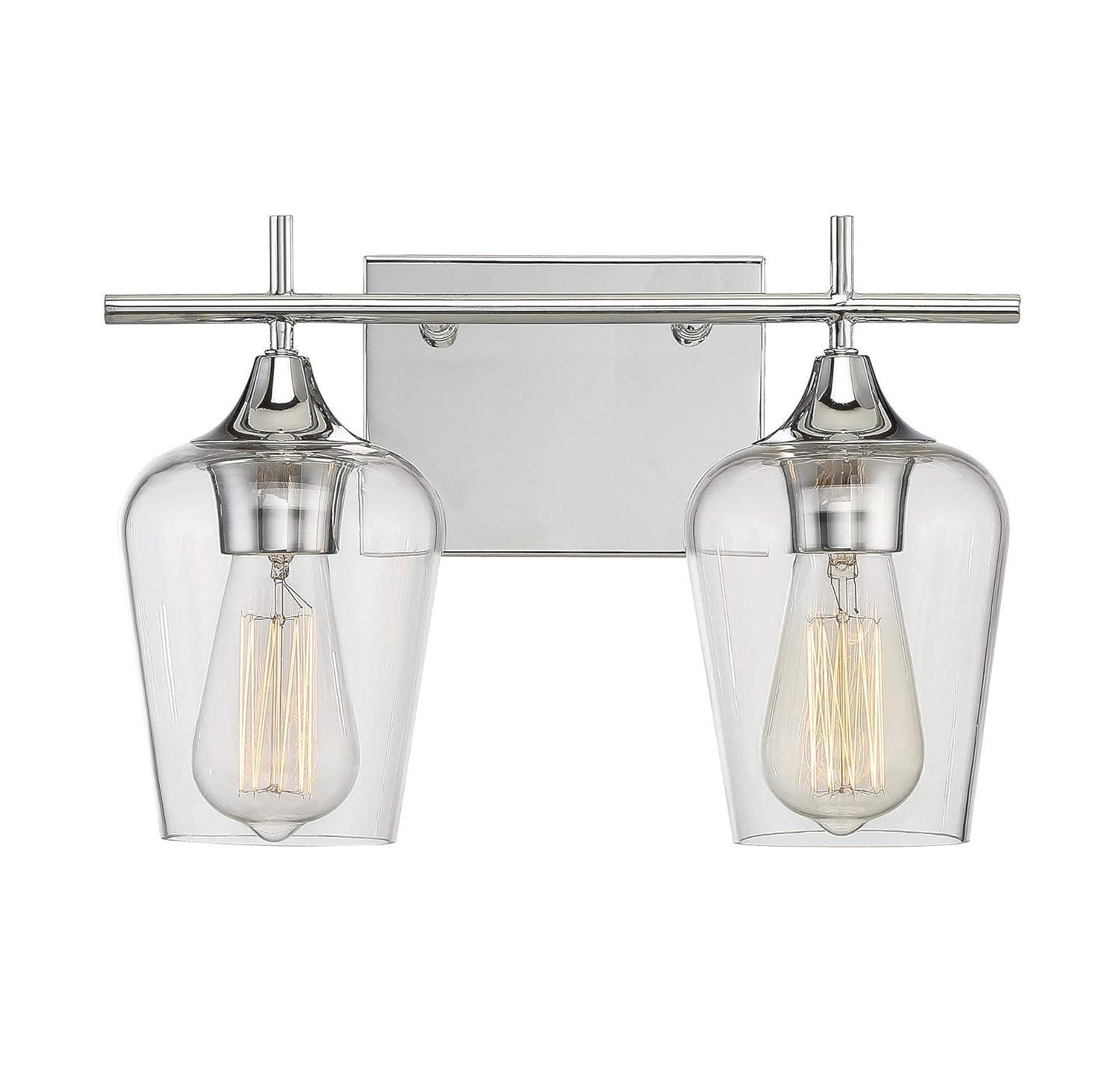 Savoy House Octave 2 - Light Vanity in Polished Chrome