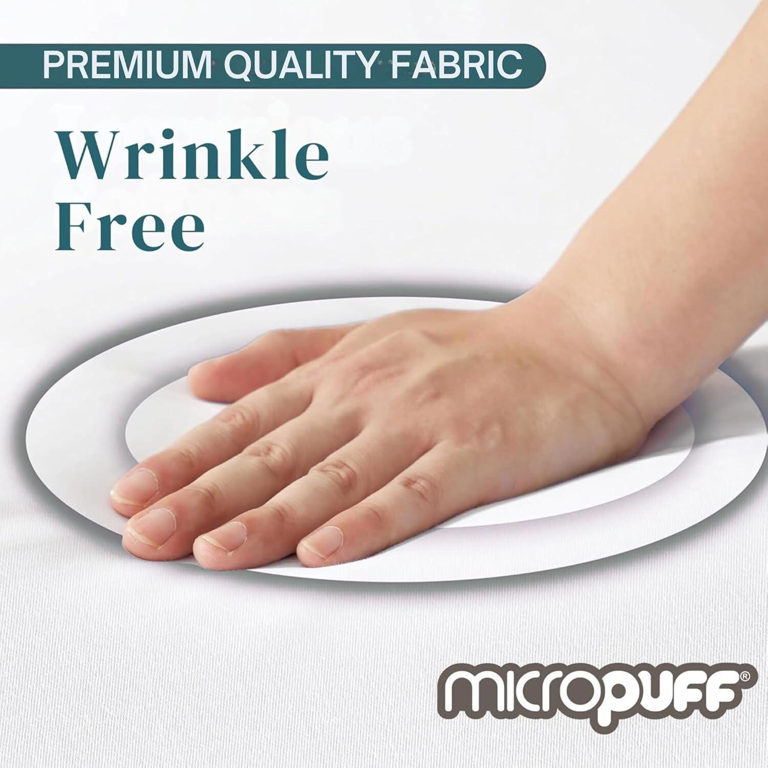 Microfiber Fitted Sheet - Soft & Smooth Allergy Protective Fitted Sheet - Odorless Filling - 95 GSM