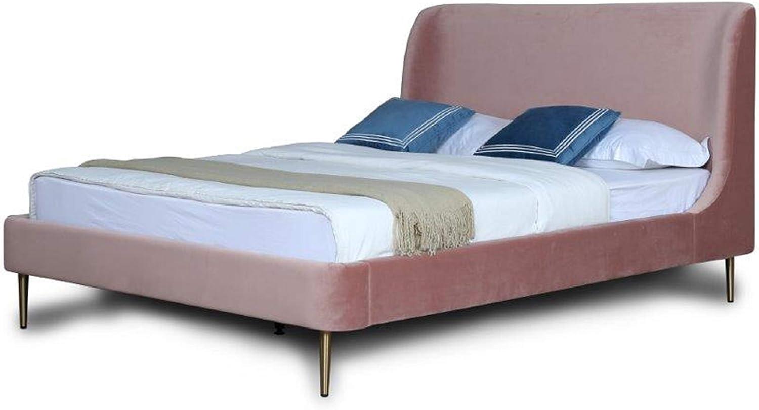 Full Heather Upholstered Bed - Manhattan Comfort