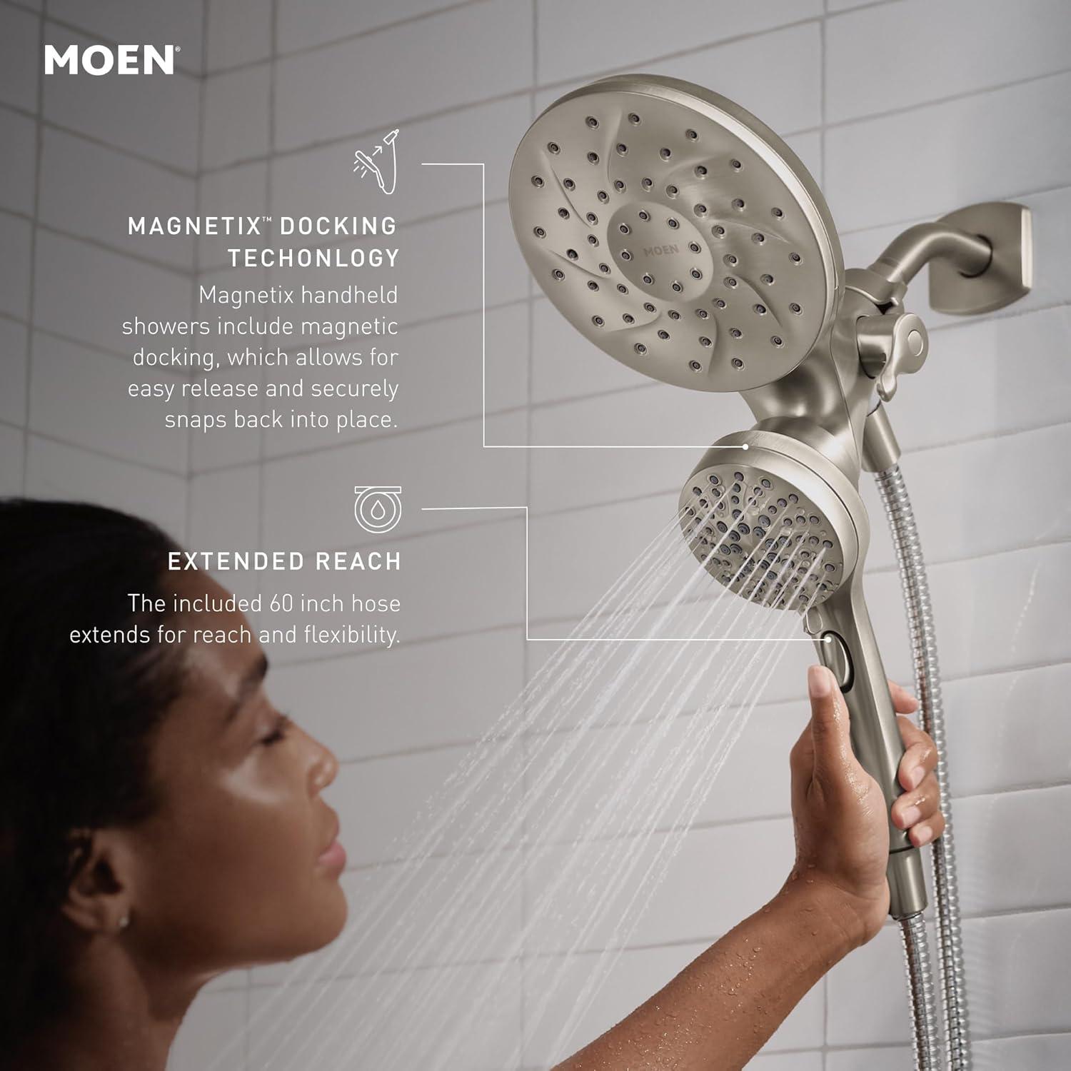 Engage Multi Function Dual Shower Head with Magnetix