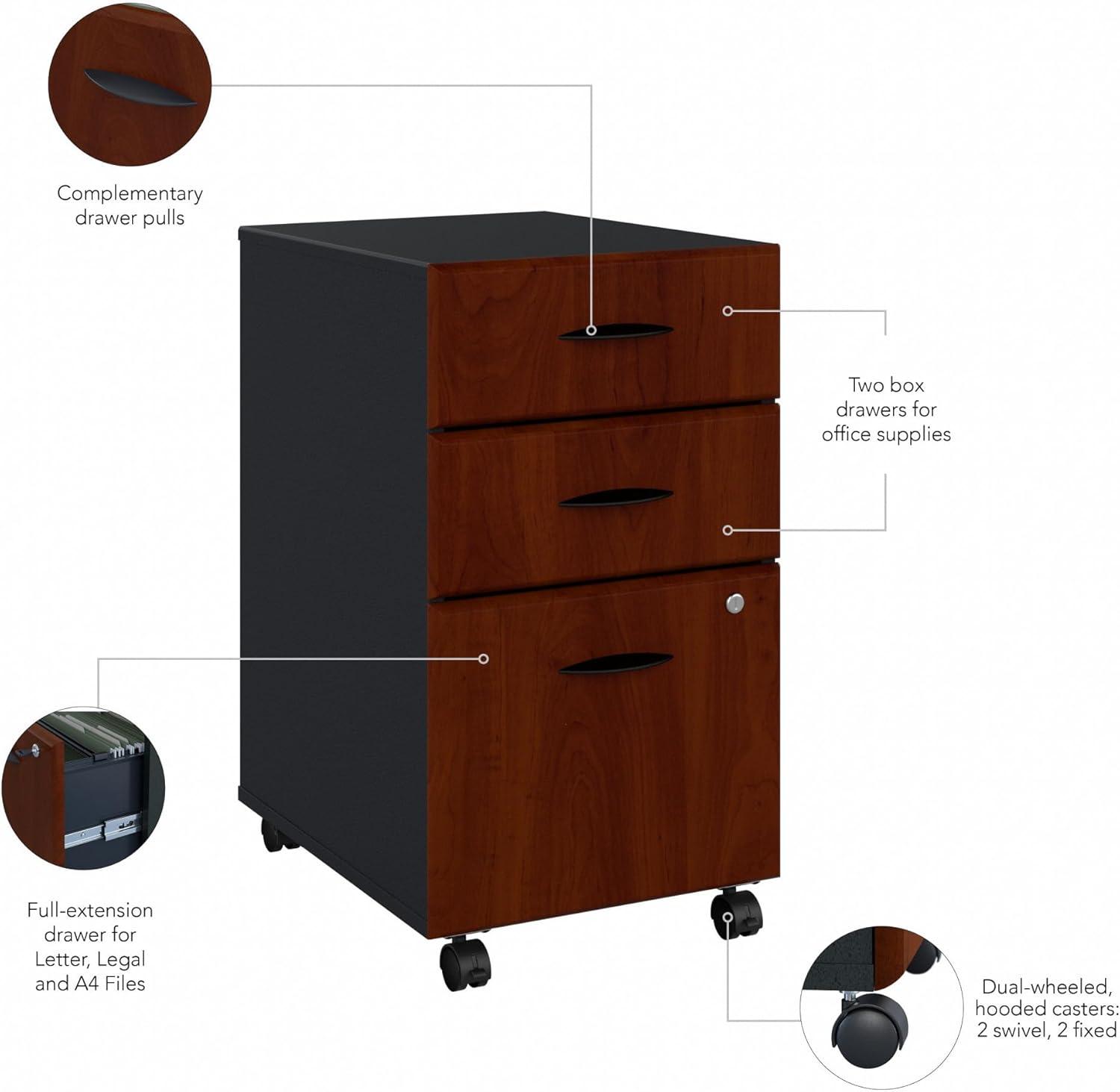 Series A 16'' Wide 3 -Drawer Mobile File Cabinet