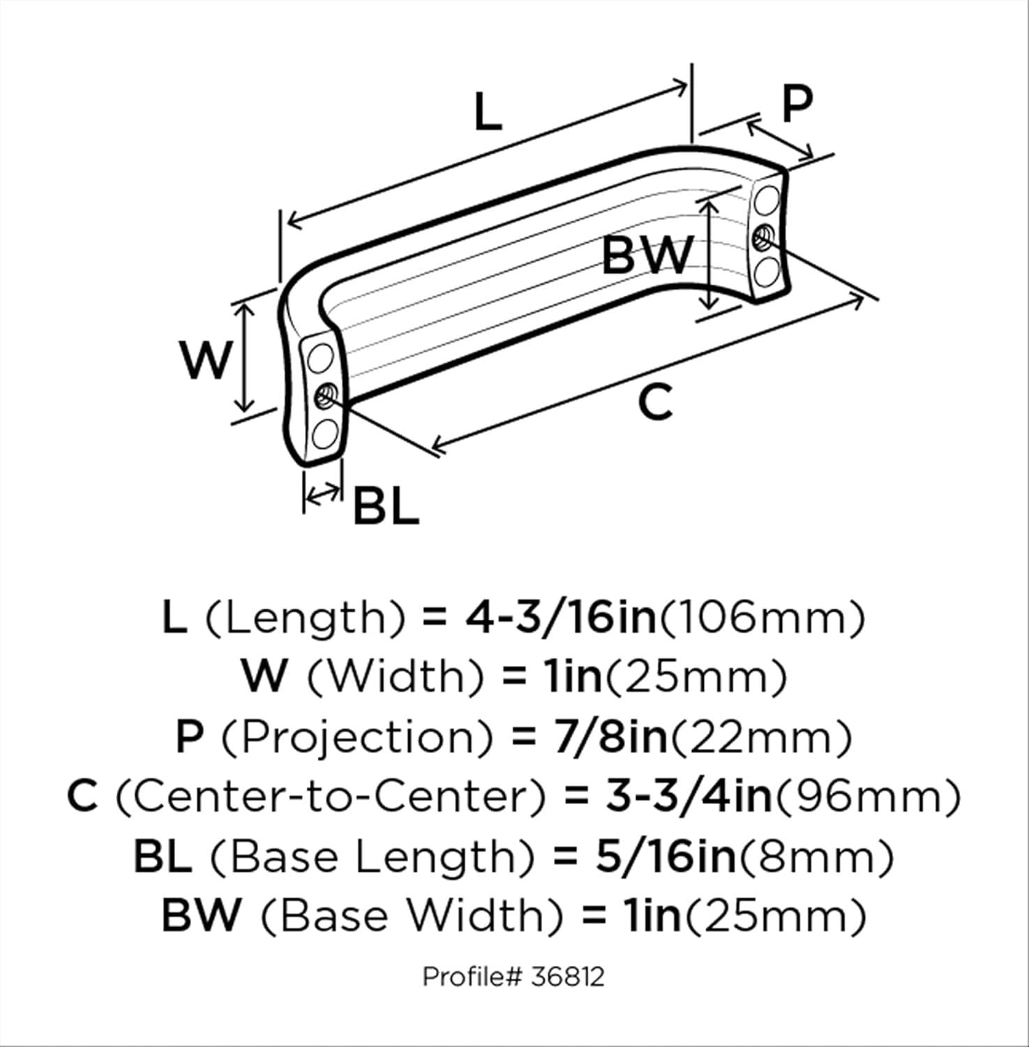 Amerock Concentric Arch Pull & Reviews | Wayfair