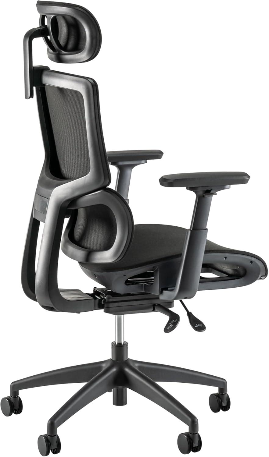 Bush Business Furniture Bush Business Furniture High Back Ergonomic Office Chair With Lumbar Support In Black Fabric, Adjustable Seating For Home And Professional Workspace