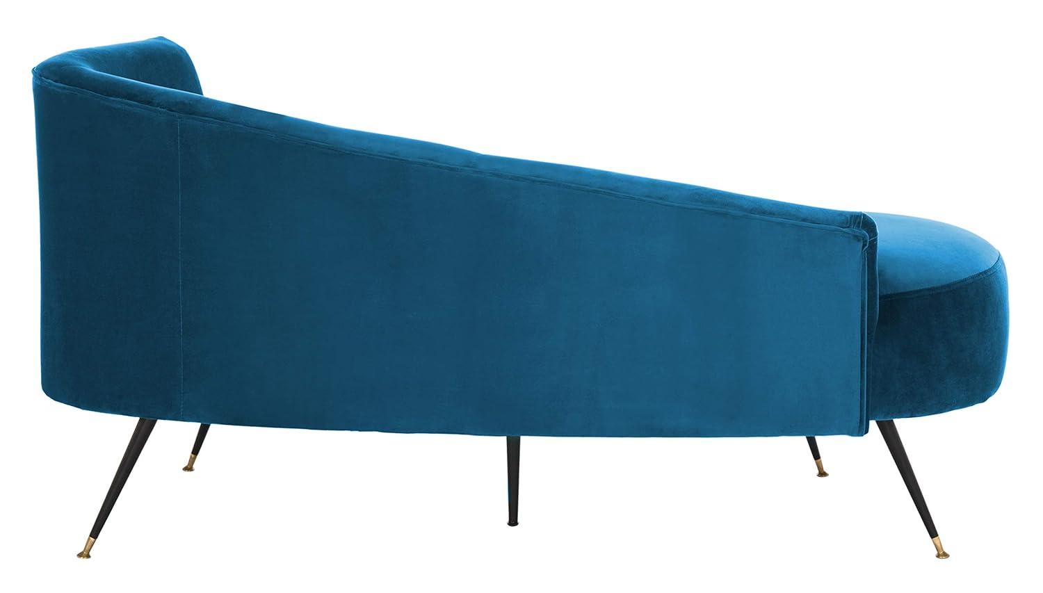 Evangeline Parisian Settee - Navy/Black - Safavieh.