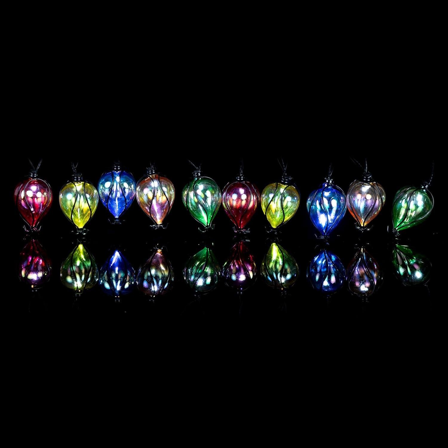 Alpine Corporation 10ct LED Solar Colorful Air Balloons: Polystyrene, Weather-Resistant, Garden Decor