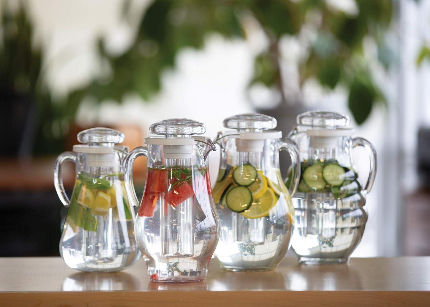 Clear 64oz Pitcher with Ice Tube