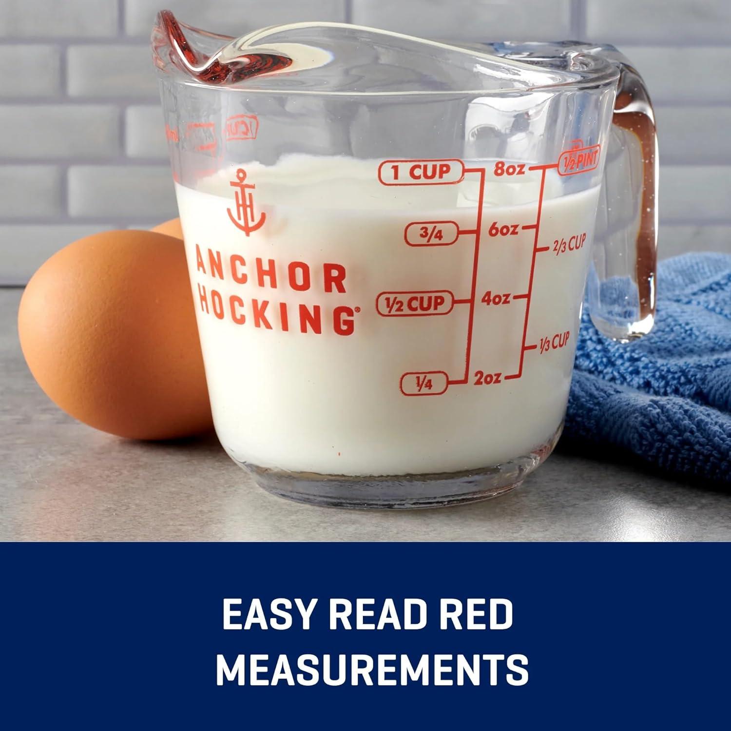 Anchor Hocking Glass Measuring Cup, 2 Cup